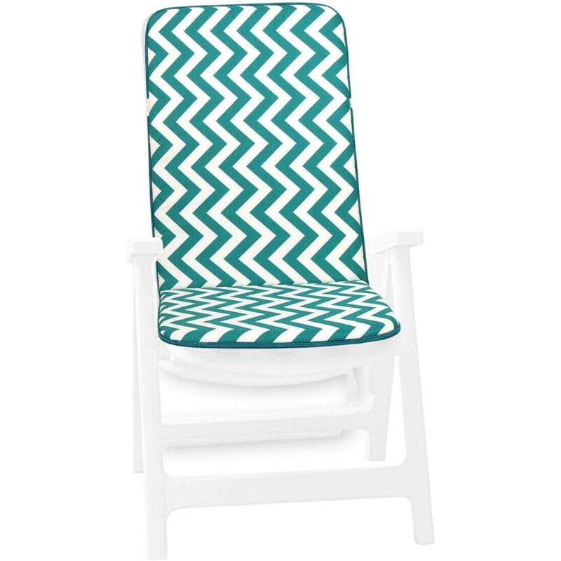 foto del prodotto emmevi mv s.p.a. cuscino sedia poltrona morbido coprisedia zig zag giardino interno esterno 100 made in italy rosso