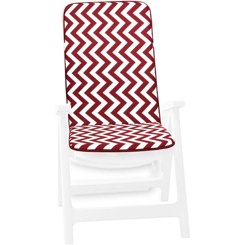 foto del prodotto emmevi mv s.p.a. cuscino sedia poltrona morbido coprisedia zig zag giardino interno esterno 100 made in italy verde