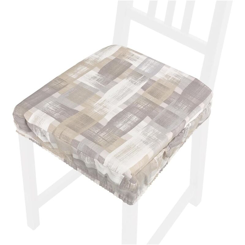 foto del prodotto emmevi mv s.p.a. cuscino sedia shabby chic cotone sfoderabile morbido lavabile coprisedia fascia elastica