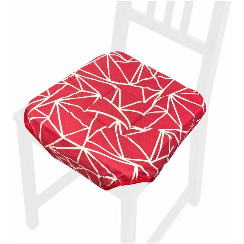 foto del prodotto emmevi mv s.p.a. cuscino sedia universale cotone lavabile coprisedia morbido astratta 100 made in italy rosso