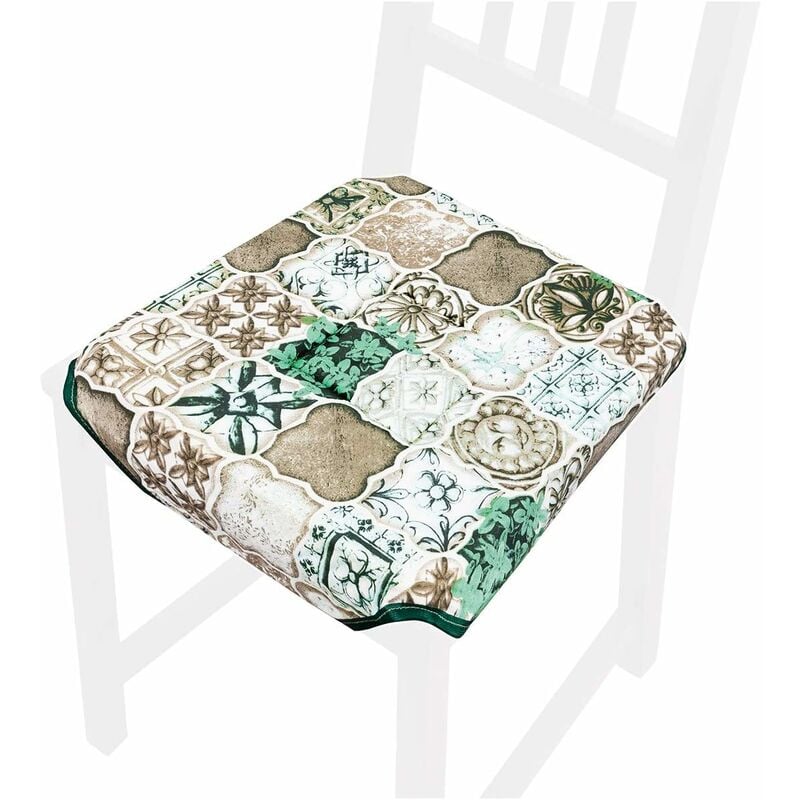 foto del prodotto emmevi mv s.p.a. cuscino sedia universale cotone lavabile coprisedia morbido maiolica gotica 100 made in italy
