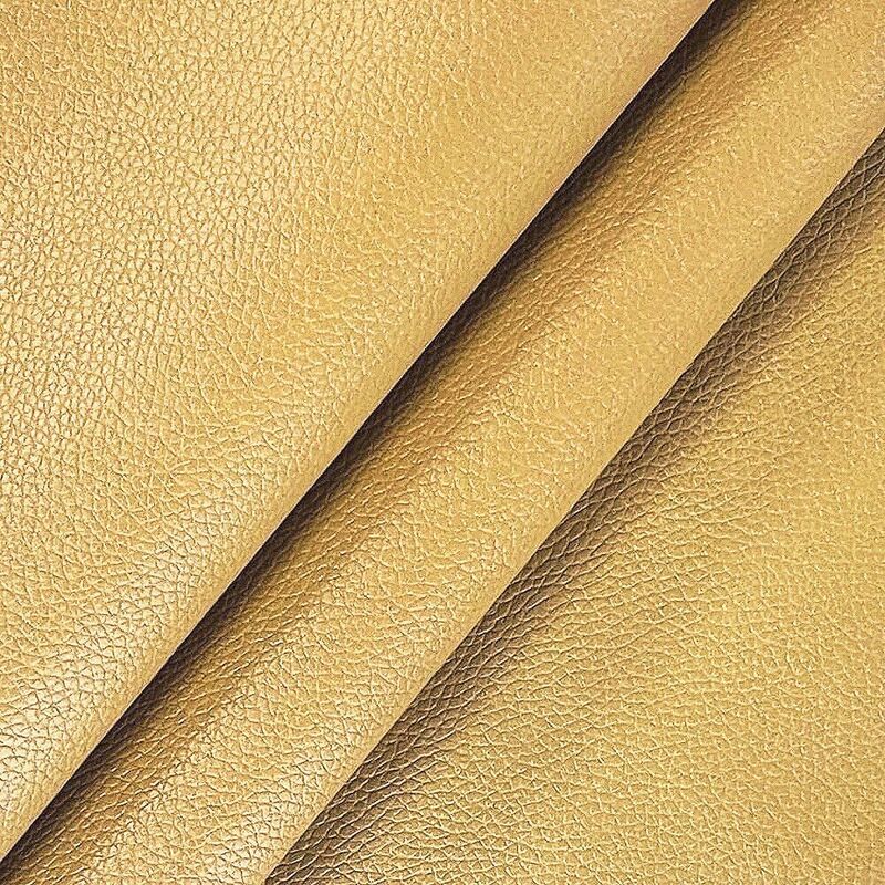 foto del prodotto emmevi mv s.p.a. - ecopelle morbida lucida metallizzata similpelle rivestimento pelle finta arredamento oro - 140x80 cm