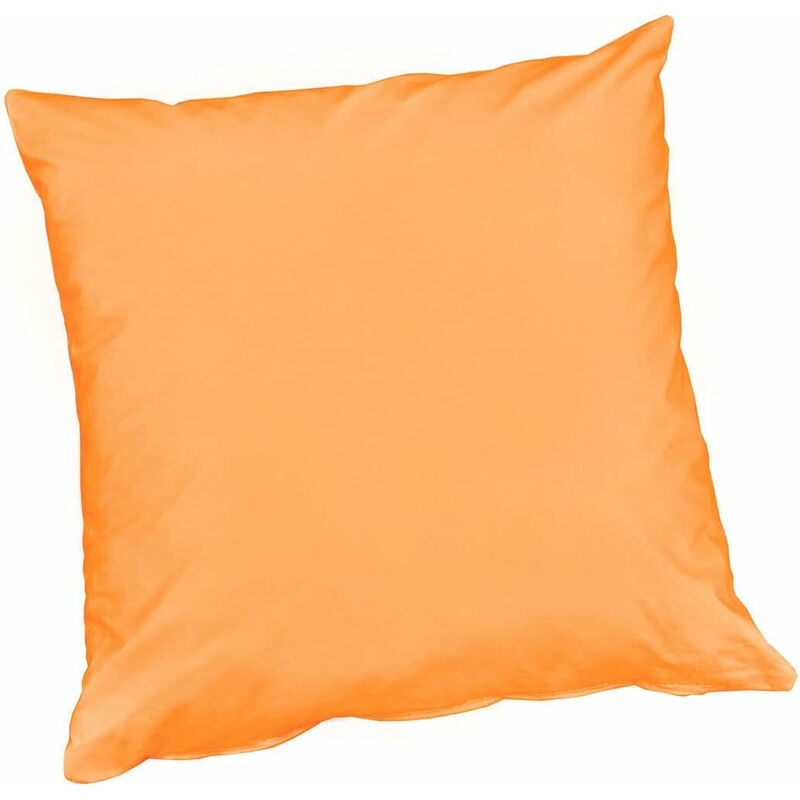 foto del prodotto emmevi mv s.p.a. fodera cuscino cotone lucido 40x40 cm cerniera copricuscino 100 made in italy arancione chiaro