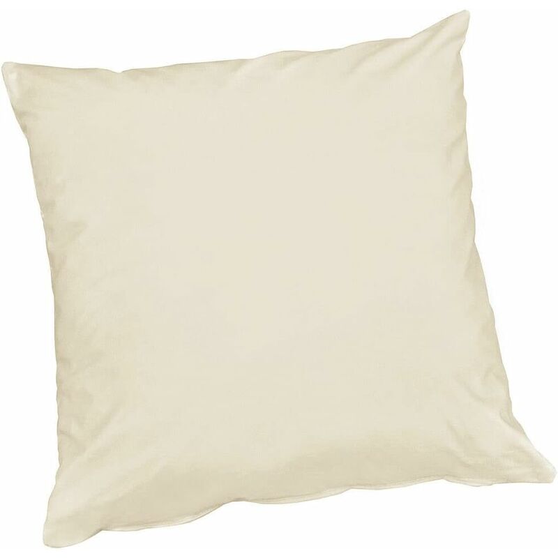 foto del prodotto emmevi mv s.p.a. fodera cuscino cotone lucido 40x40 cm cerniera copricuscino 100 made in italy beige