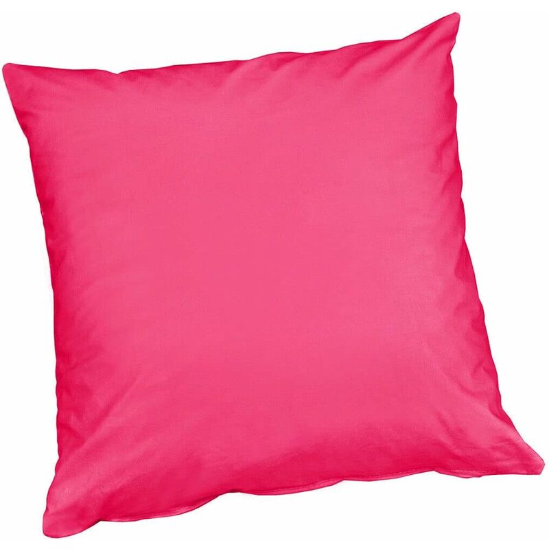 foto del prodotto emmevi mv s.p.a. fodera cuscino cotone lucido 40x40 cm cerniera copricuscino 100 made in italy fuxia