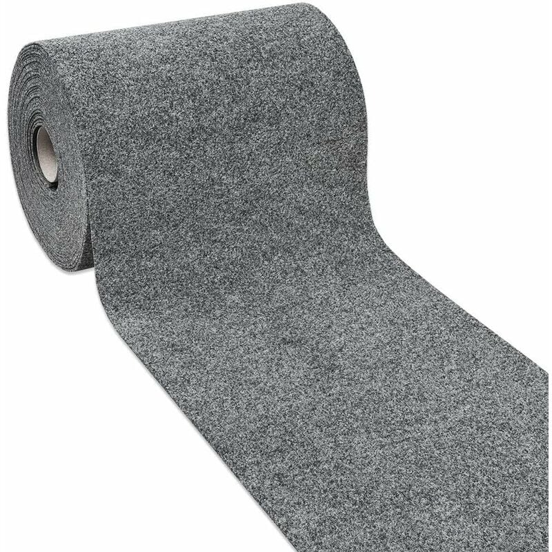 foto del prodotto emmevi mv s.p.a. passatoia al metro h50 cm su misura tappeto cucina moquette ingresso antiscivolo 100 made in italy grigio
