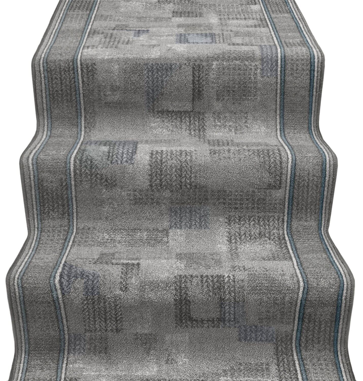 foto del prodotto emmevi mv s.p.a. passatoia scala scalinata ingresso bordata tappeto corridoio gradini antiscivolo grigio 67x180 cm