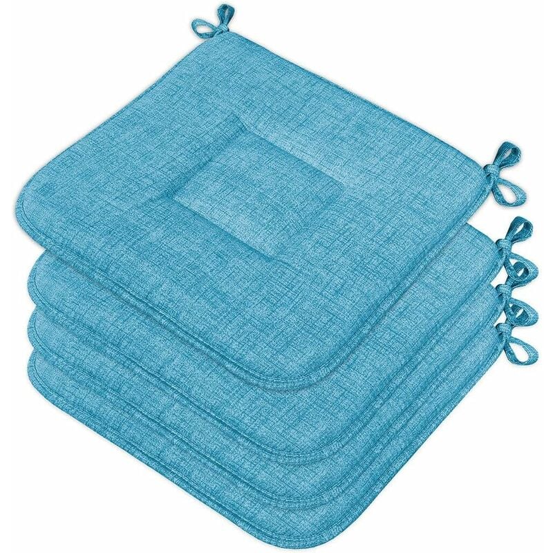 foto del prodotto emmevi mv s.p.a. set 4 cuscini sedia cotone morbidi lavabili universali coprisedia cucina colore pastello blu