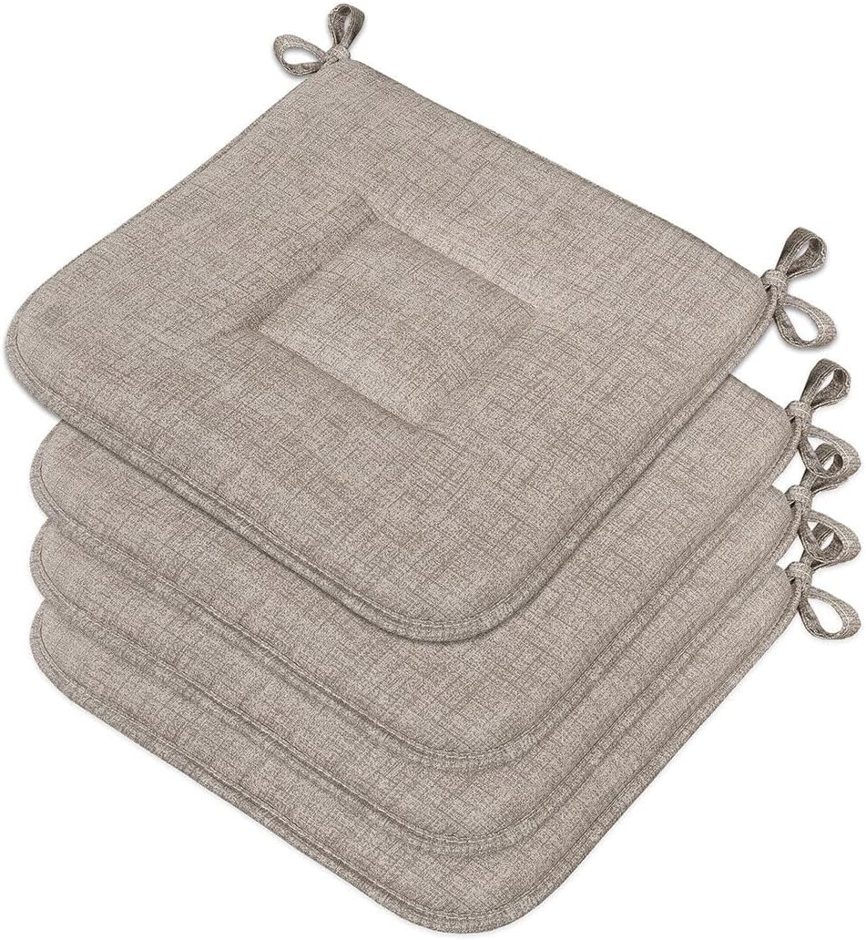 foto del prodotto emmevi mv s.p.a. set 4 cuscini sedia cotone morbidi lavabili universali coprisedia cucina colore pastello marrone