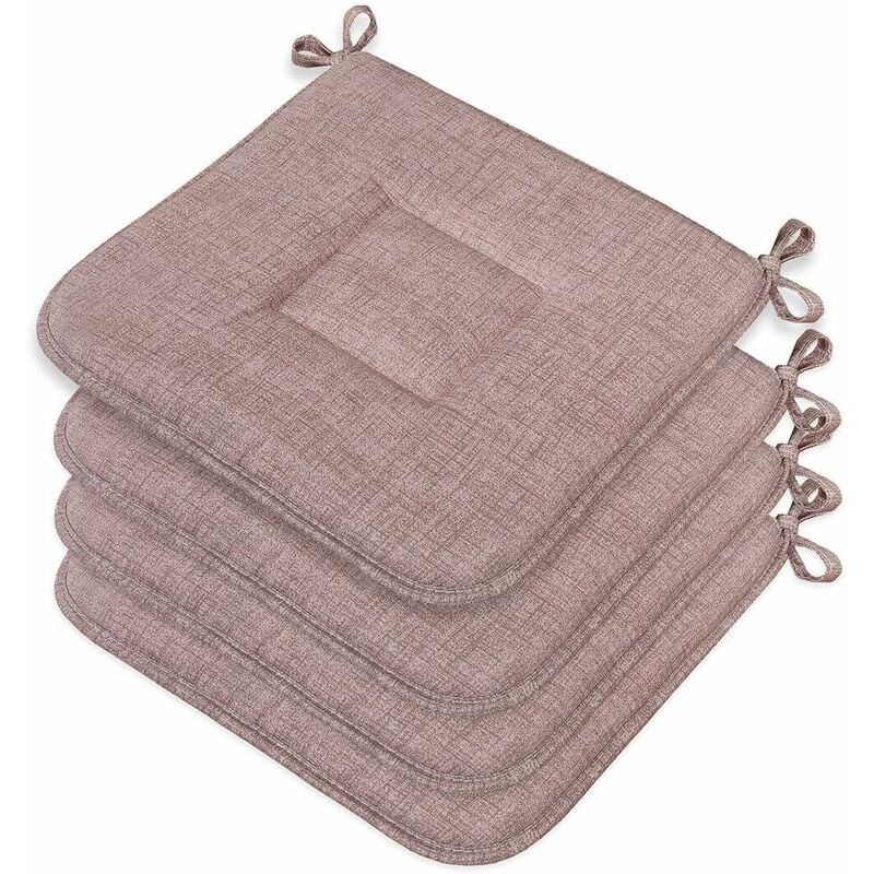 foto del prodotto emmevi mv s.p.a. set 4 cuscini sedia cotone morbidi lavabili universali coprisedia cucina colore pastello rosso
