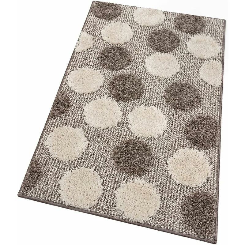 foto del prodotto emmevi mv s.p.a. tappeto bagno camera antiscivolo shaggy moderno scendi doccia assorbente 100 made in italy tortora 65x180 cm