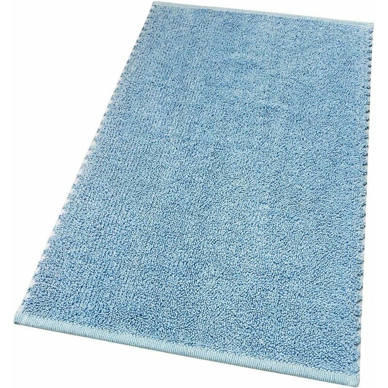 foto del prodotto emmevi mv s.p.a. tappeto bagno camera scendiletto puro cotone morbido lavabile 100 made in italy azzurro 60x180 cm