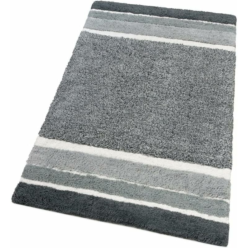 foto del prodotto emmevi mv s.p.a. tappeto bagno puro cotone parure morbida colori vivaci lavabile 100 made in italy grigio 65x120 cm