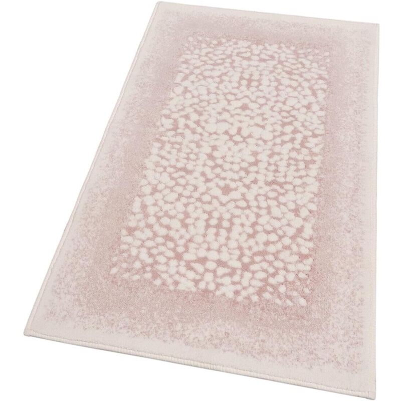 foto del prodotto emmevi mv s.p.a. tappeto bagno vintage camera scendiletto morbido cotone assorbente antiscivolo rosa 80x120 cm