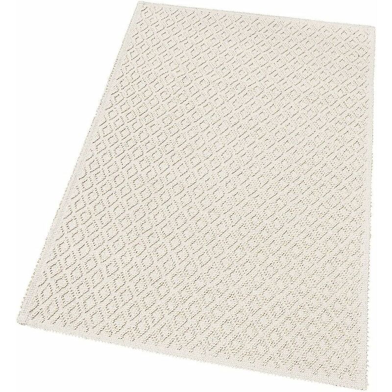 foto del prodotto emmevi mv s.p.a. tappeto camera scendiletto bagno puro cotone lavabile elegante assorbente a pois 100 made in italy 60x95 cm