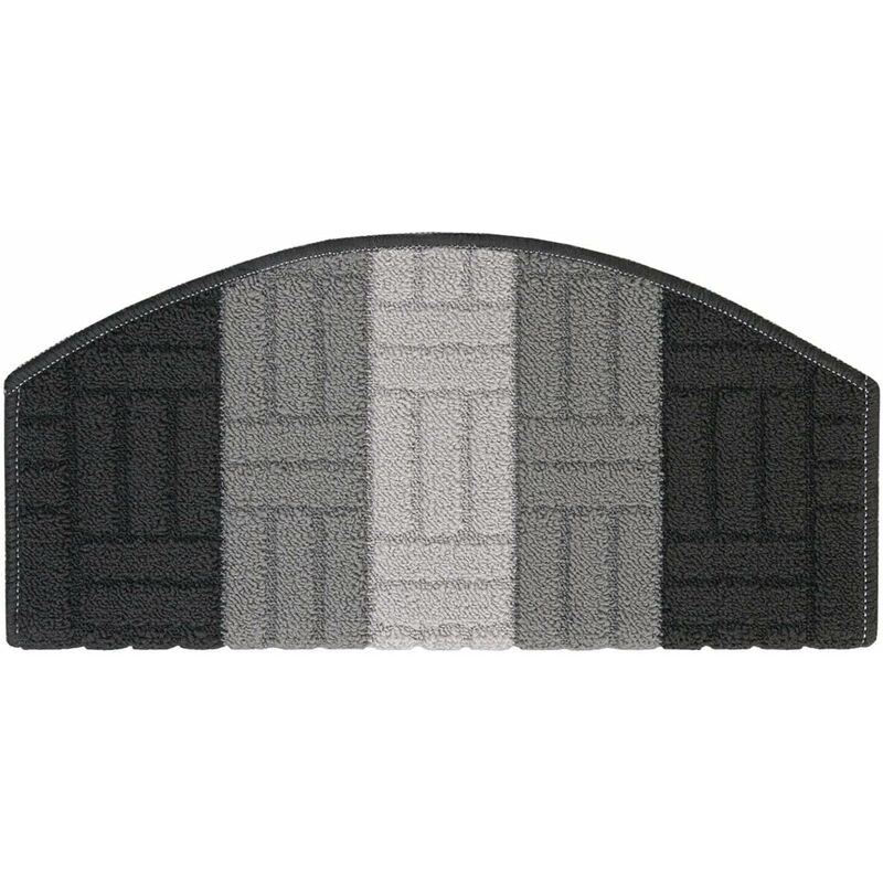 foto del prodotto emmevi mv s.p.a. - tappeto copri gradini 3d proteggi scala salvagradino antiscivolo semiluna 100 made in italy - grigio