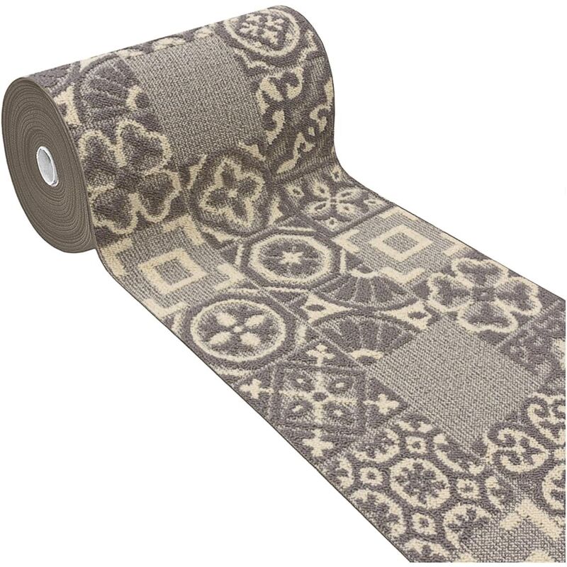 foto del prodotto emmevi mv s.p.a. - tappeto cucina 3d passatoia antiscivolo lavabile piastrella maiolica 100 made in italy beige - 57x230 cm