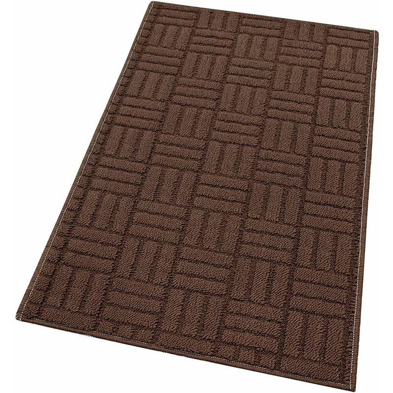 foto del prodotto emmevi mv s.p.a. tappeto cucina antiscivolo 3d moderno assorbente lavabile 100 made in italy marrone 57x240 cm
