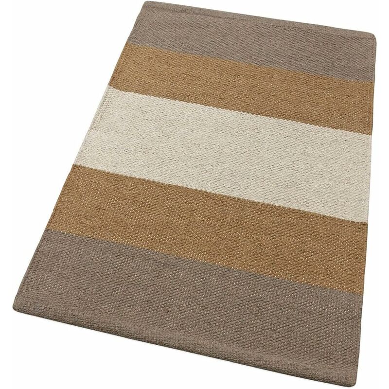 foto del prodotto emmevi mv s.p.a. tappeto cucina bagno puro cotone morbido assorbente scendiletto intrecciato a mano beige 50x110 cm