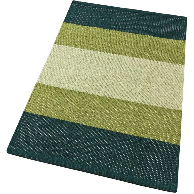 foto del prodotto emmevi mv s.p.a. tappeto cucina bagno puro cotone morbido assorbente scendiletto intrecciato a mano verde 55x180 cm