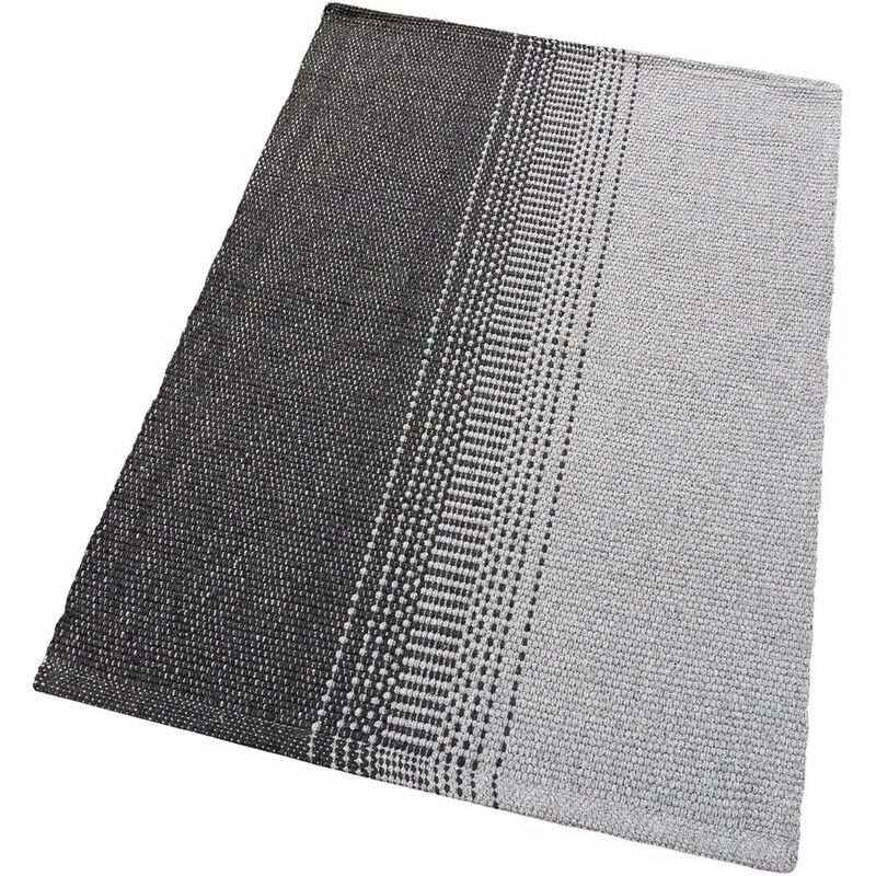 foto del prodotto emmevi mv s.p.a. tappeto cucina bagno puro cotone morbido assorbente tessuto intrecciato a mano grigio 50x110 cm