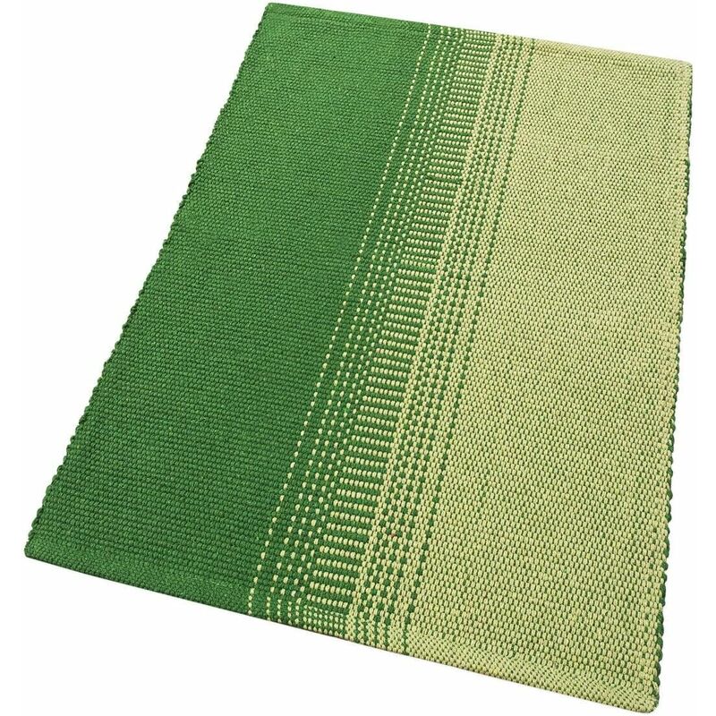 foto del prodotto emmevi mv s.p.a. tappeto cucina bagno puro cotone morbido assorbente tessuto intrecciato a mano verde 50x110 cm