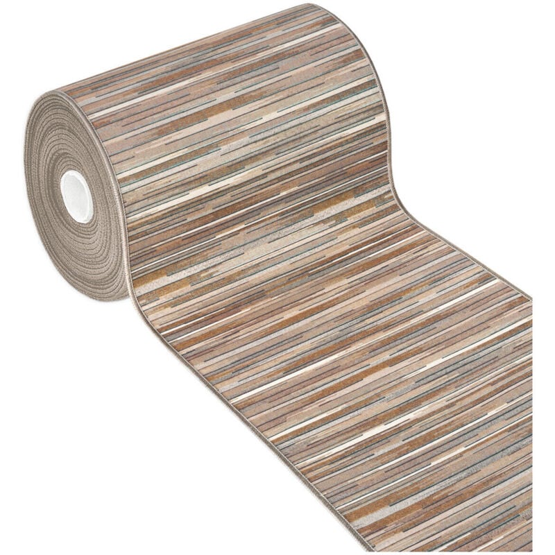 foto del prodotto emmevi mv s.p.a. tappeto cucina bordato tessitura piatta multiuso bagno camera corridoio stile bamboo 100 made in italy beige 52x80 cm