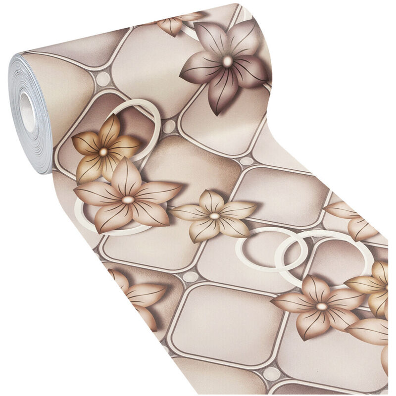 foto del prodotto emmevi mv s.p.a. tappeto cucina gomma pvc antimacchia fiorito elegante passatoia antiscivolo antisfilo 51x250 cm