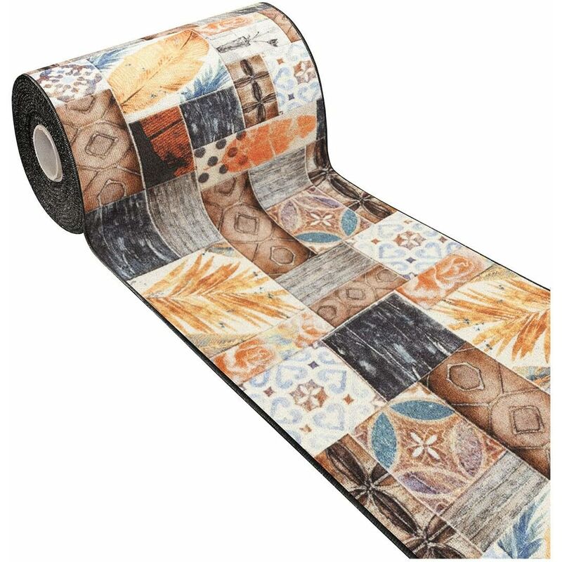 foto del prodotto emmevi mv s.p.a. - tappeto cucina moderno parquet maiolica antiscivolo passatoia ingresso 100 made in italy dis c - 50x115 cm