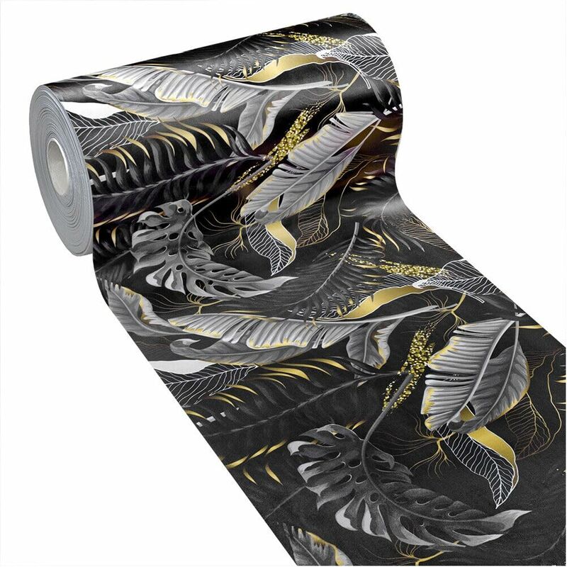 foto del prodotto emmevi mv s.p.a. tappeto cucina pvc antimacchia foglia oro passatoia moderna antiscivolo antisfilo lavabile 51x140 cm
