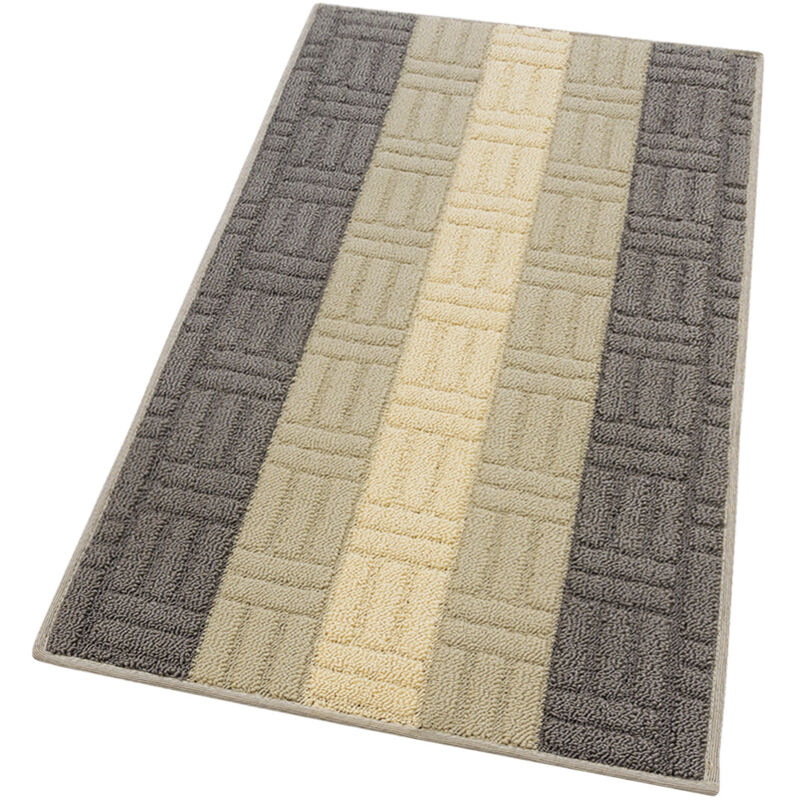 foto del prodotto emmevi mv s.p.a. tappeto cucina tessitura 3d beige 100 made in italy bordato assorbente antiscivolo in varie misure 50x115 cm