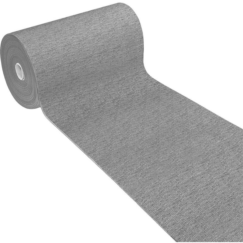 foto del prodotto emmevi mv s.p.a. tappeto cucina tinta unita striato bordato assorbente passatoia casa antiscivolo grigio 54x110 cm