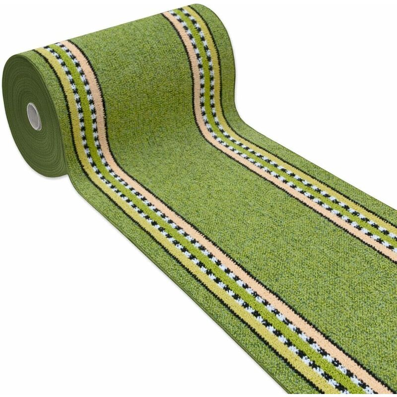 foto del prodotto emmevi mv s.p.a. tappeto cucina verde antiscivolo 100 made in italy passatoia corsia bordata ingresso lavabile in varie misure 50x75 cm