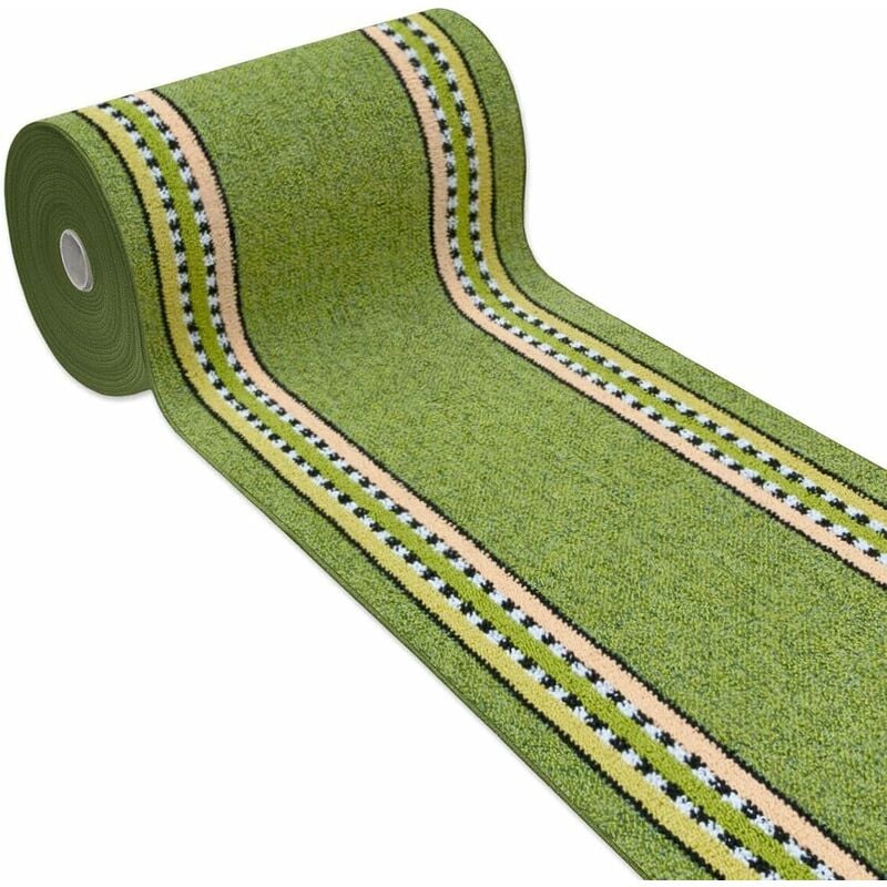 foto del prodotto emmevi mv s.p.a. tappeto cucina verde antiscivolo 100 made in italy passatoia corsia bordata ingresso lavabile in varie misure 57x40 cm