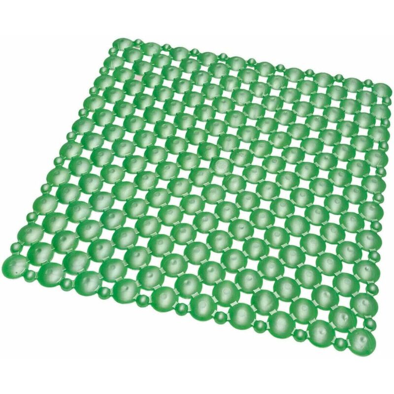 foto del prodotto emmevi mv s.p.a. tappeto doccia vasca ventose antiscivolo tappetino bagno pvc antimuffa 100 made in italy verde 53x53 cm