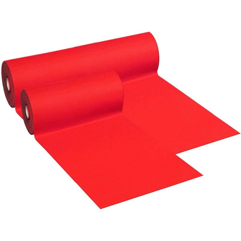 foto del prodotto emmevi mv s.p.a. tappeto moquette rossa antiscivolo passatoia marciapiede negozio scale corridoio chiesa 100x800 cm