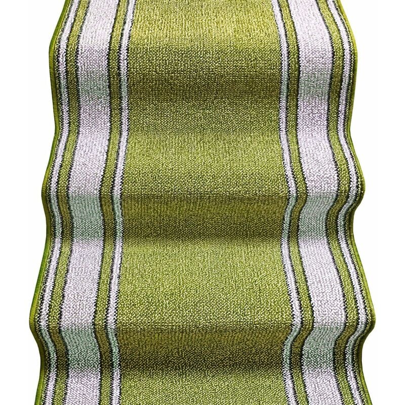 foto del prodotto emmevi mv s.p.a. tappeto scala passatoia ingresso corsia rivestimento scale antiscivolo stile classico verde 67x40 cm