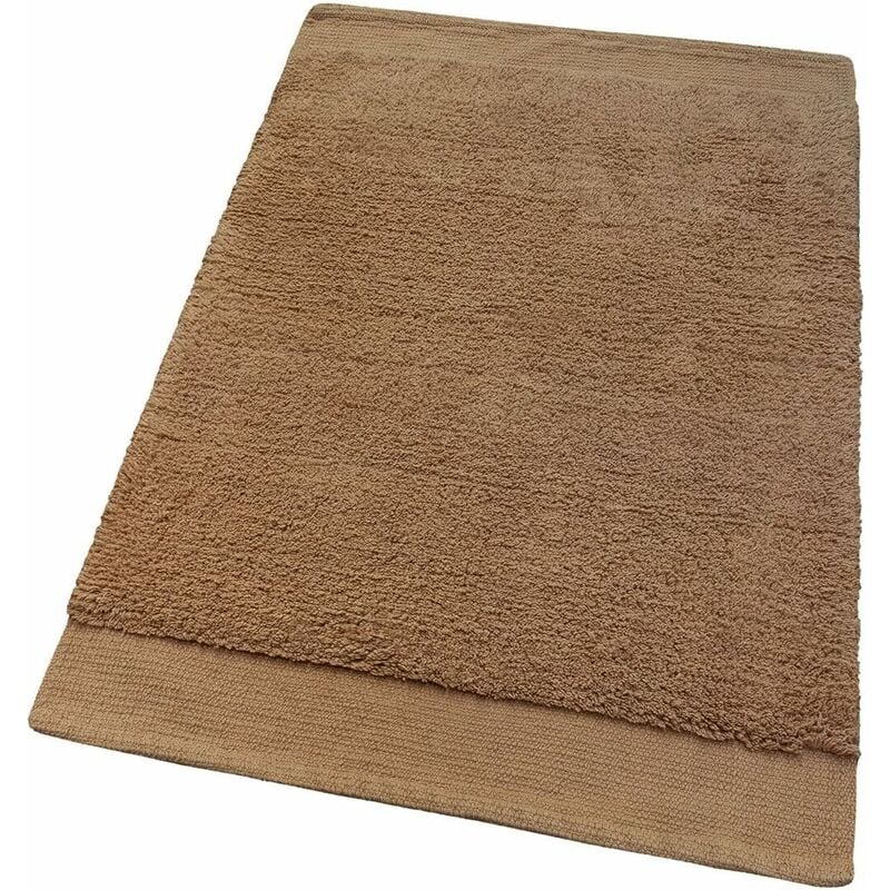 foto del prodotto emmevi mv s.p.a. tappeto scendiletto camera doccia bagno morbido puro cotone assorbente antiscivolo marrone 50x80 cm