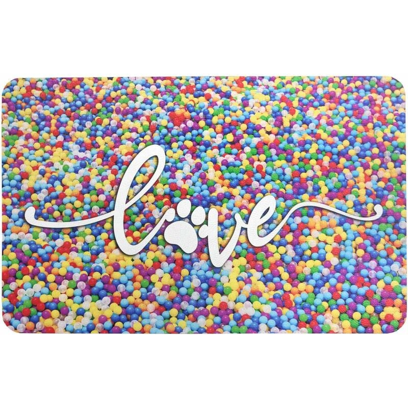 foto del prodotto emmevi mv s.p.a. tappeto sottociotola tovaglietta pvc impermeabile antisfilo antiscivolo tappetino cane gatto dis.b 50x70 cm