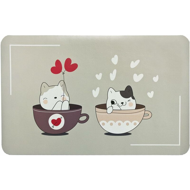 foto del prodotto emmevi mv s.p.a. tappeto sottociotola tovaglietta pvc impermeabile antisfilo antiscivolo tappetino cane gatto dis.e 50x70 cm