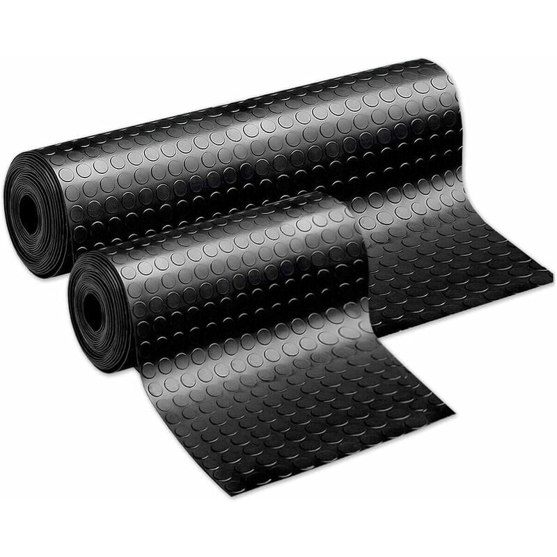 foto del prodotto emmevi mv s.p.a. tappeto zerbino gomma antiscivolo al metro h 100 h 200 copri pavimento pedana a bolle nero rivestimento robusto h100 cm