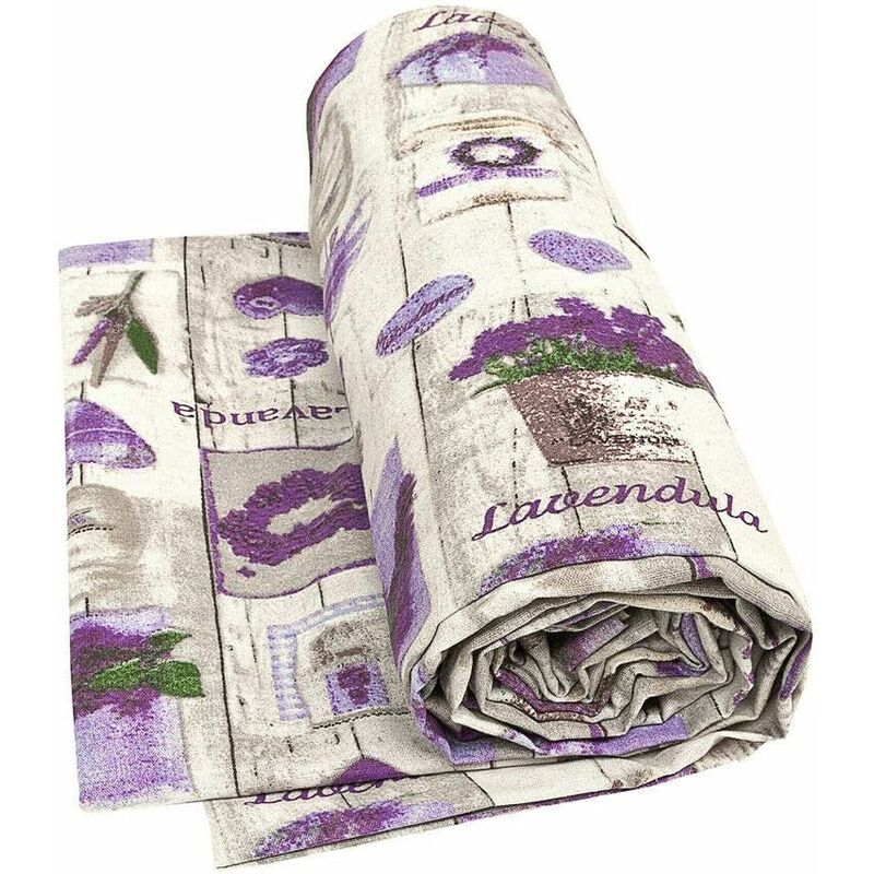 foto del prodotto emmevi mv s.p.a. telo arredo copritutto cotone copridivano letto shabby chic lavanda 170x280 cm