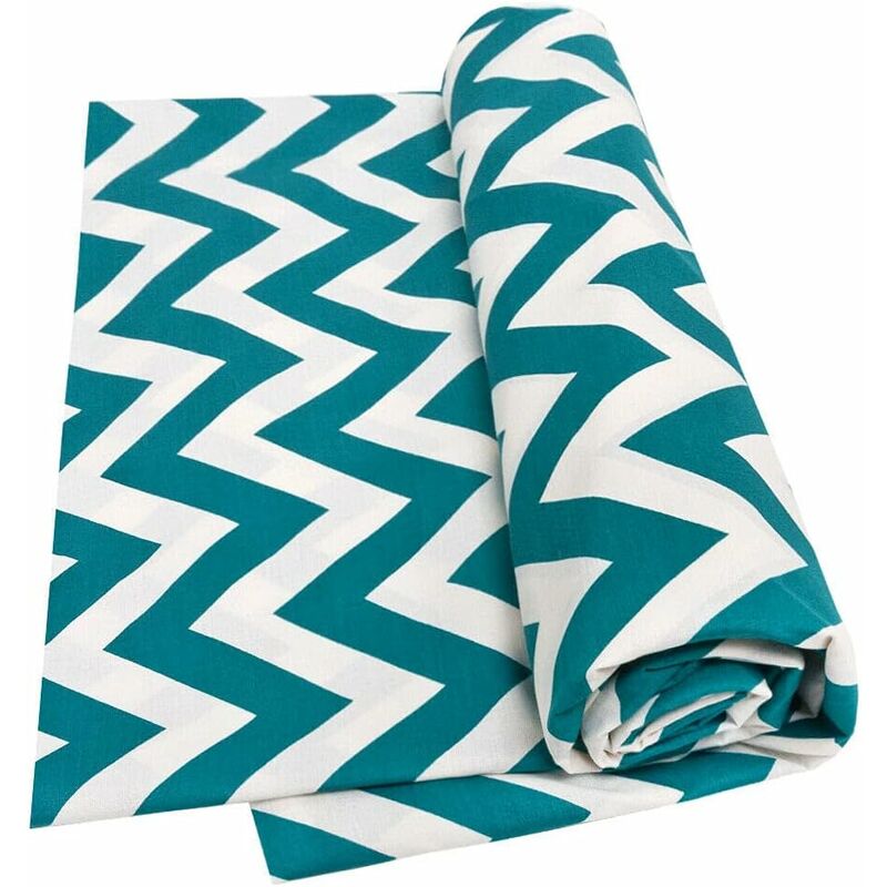 foto del prodotto emmevi mv s.p.a. telo arredo copritutto letto poltrona copridivano cotone cuoricini verde motivo zig zag 170x280 cm