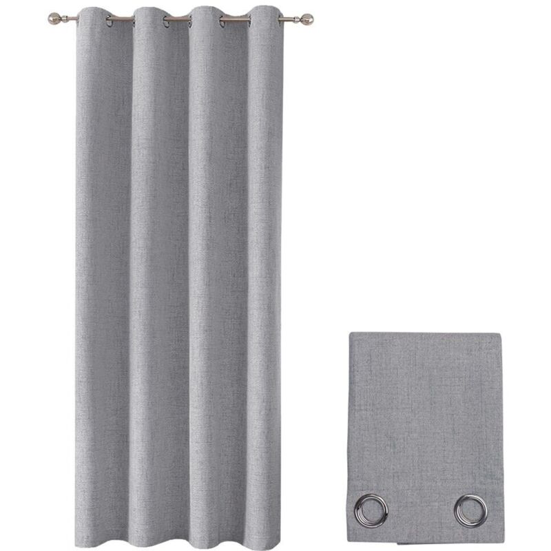 foto del prodotto emmevi mv s.p.a. tenda oscurante 100 porta finestra 1 pannello 140x280 cm isolante termica coprente moderna grigio