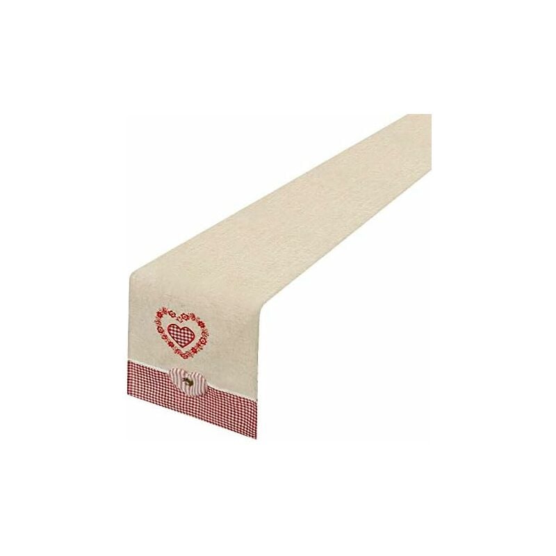 foto del prodotto emmevi mv s.p.a. tovaglia cucina runner centrotavola shabby chic quadretti rossi 40x135 cm