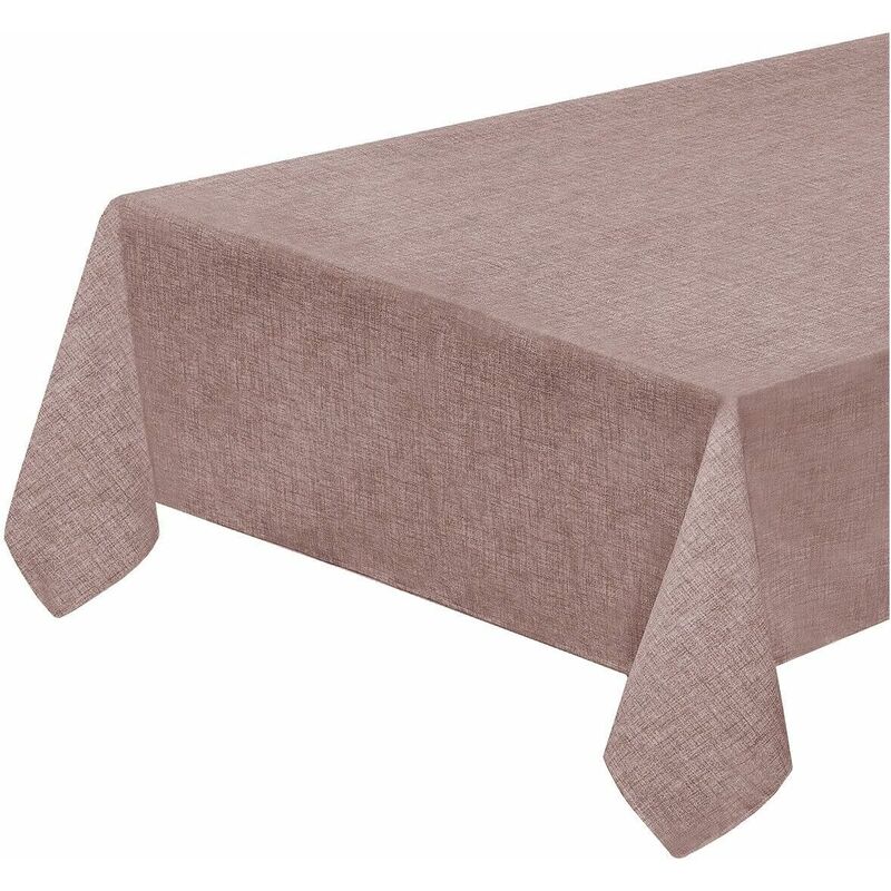 foto del prodotto emmevi mv s.p.a. tovaglia tavolo cucina antimacchia bordata plastificata copritavolo pastello tinta unita rosso 120x160 cm
