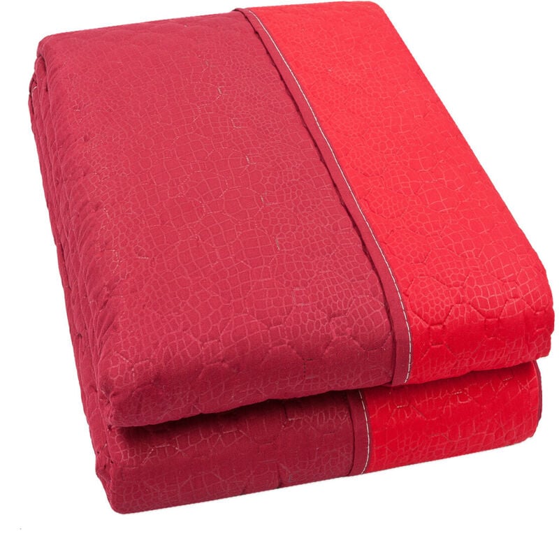 foto del prodotto emmevi mv s.p.a. trapuntino copriletto double face mezza stagione coperta trapunta leggera bordeaux 1 piazza e 1 2 200x255