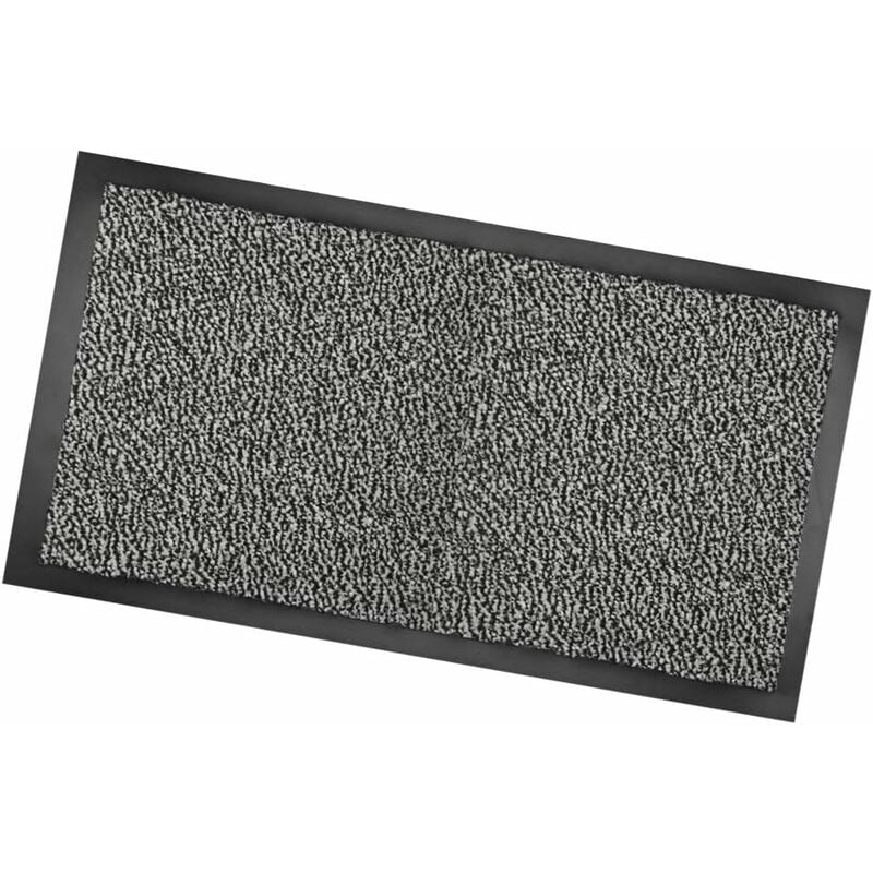 foto del prodotto emmevi mv s.p.a. zerbino asciugapassi antiscivolo antinciampo tessitura morbida retro gommato 100 made in italy grigio 90x120 cm