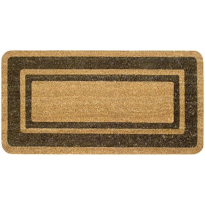 foto del prodotto emmevi mv s.p.a. zerbino cocco ingresso porta 33x60 cm elegante robusto antiscivolo asciugapassi esterno marrone