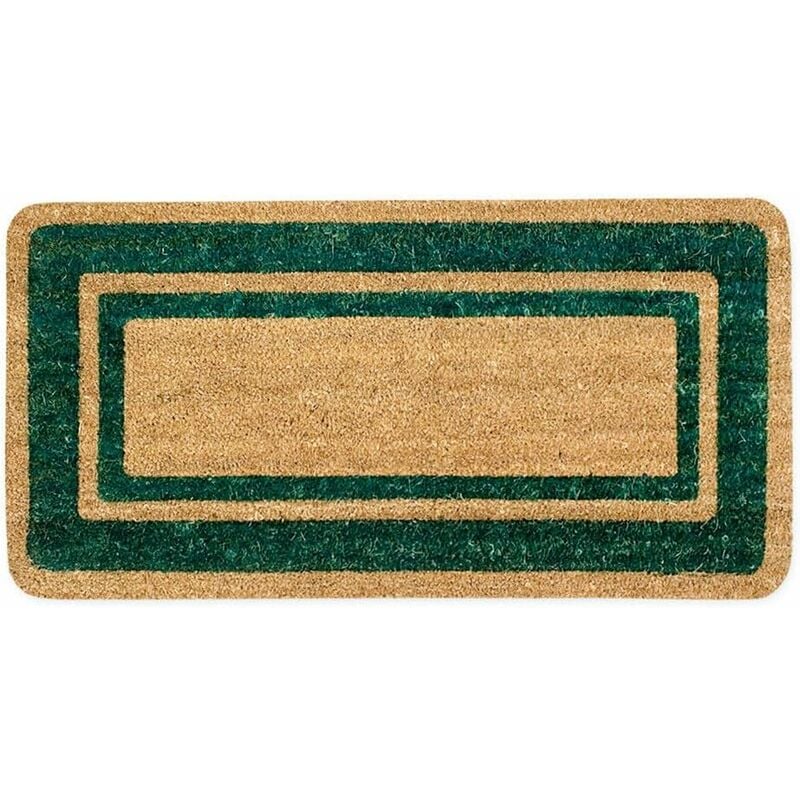 foto del prodotto emmevi mv s.p.a. zerbino cocco ingresso porta 33x60 cm elegante robusto antiscivolo asciugapassi esterno verde